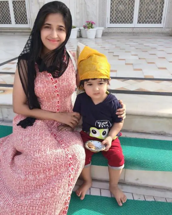 Neha Narang With Son Avyan
