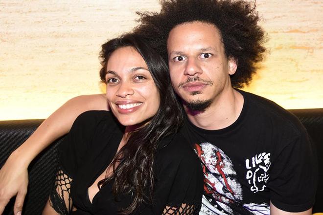 Rosario Dawson with Eric Andre