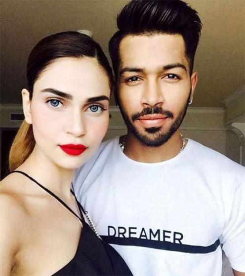 Lisha Sharma with Hardik Pandya