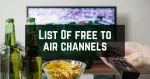 List Of free to air channels