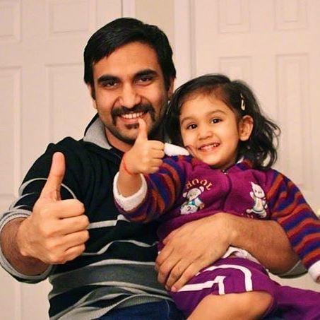 Lalit Shokeen With his daughter